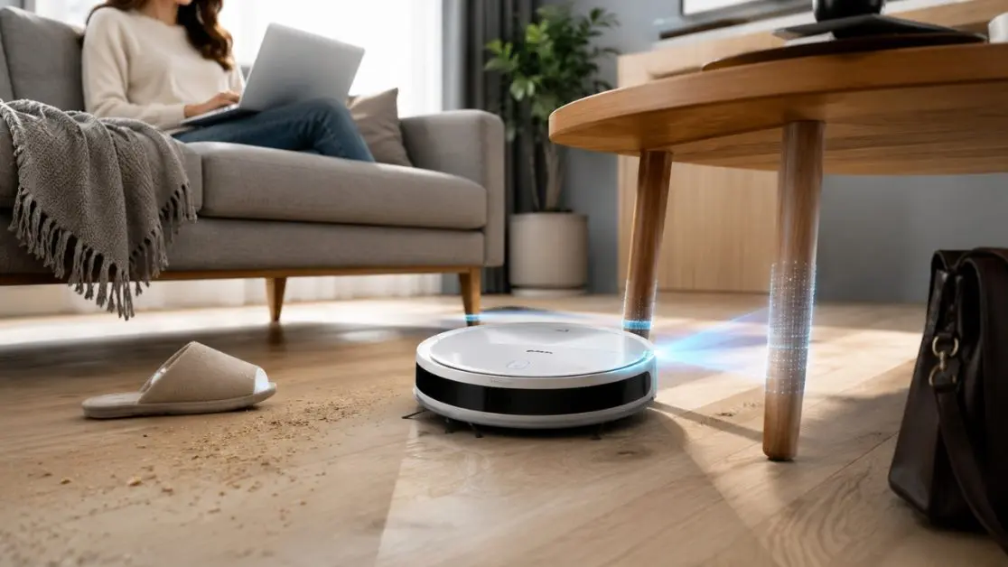 Cleaning with robot vacuum cleaner