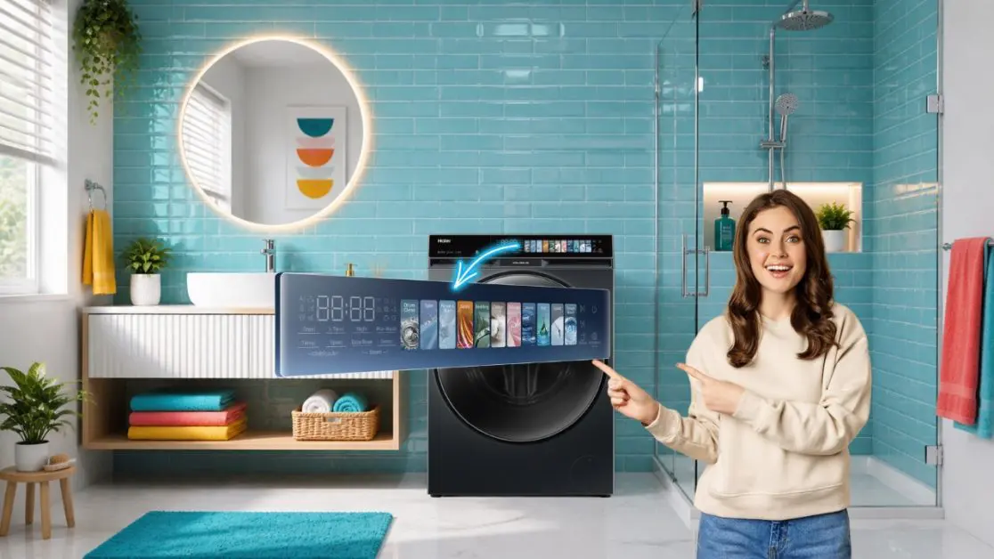 Get touch panel in washing machine