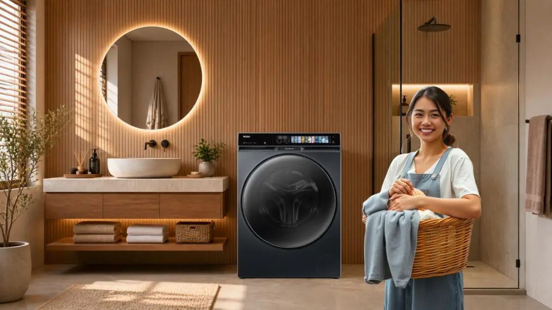 Solve bacteria build up in washing machine