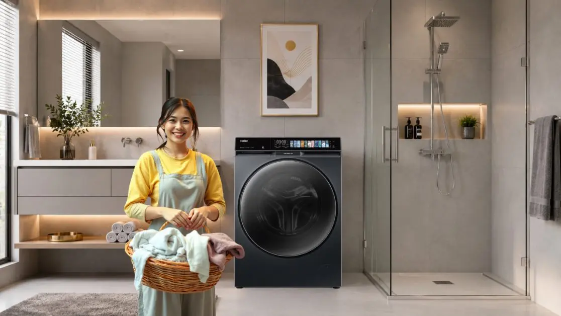 Wash and Dual Spray for deeper cleaning in washing machine