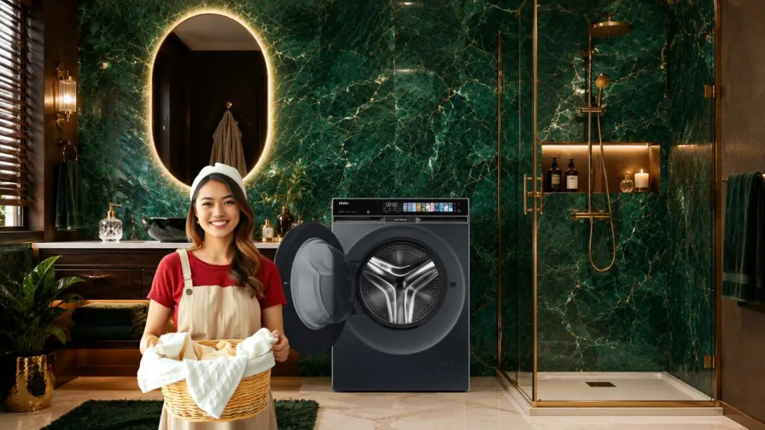 Washing machines trap what they clean