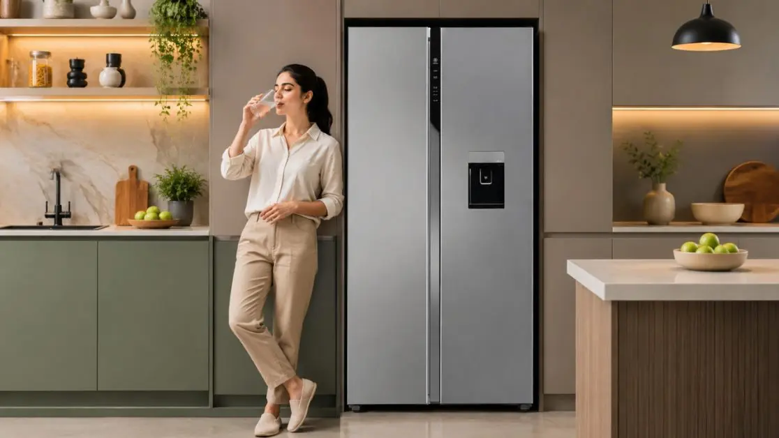 BPA Free Technology in refrigerator with water dispenser