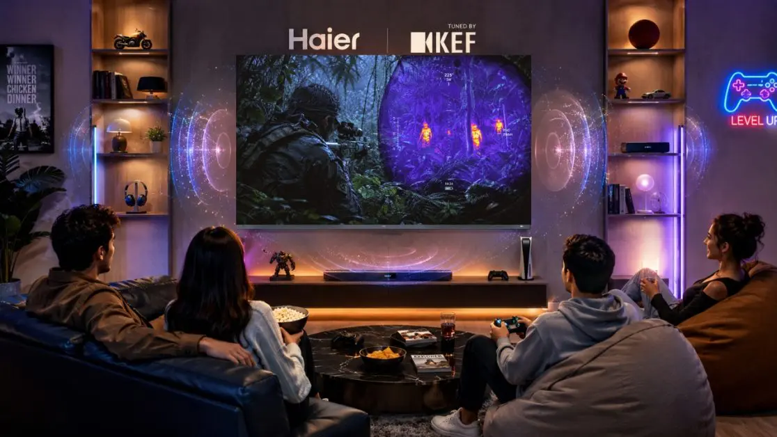 Benefits of Sound by KEF Tuned in Haier TVs