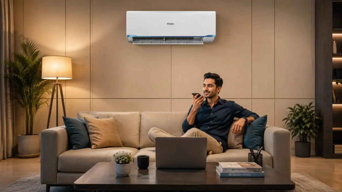 Enjoy AC cooling at Home Office
