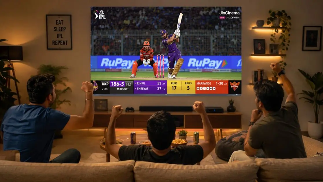 Enjoy matches in Large Screen TV