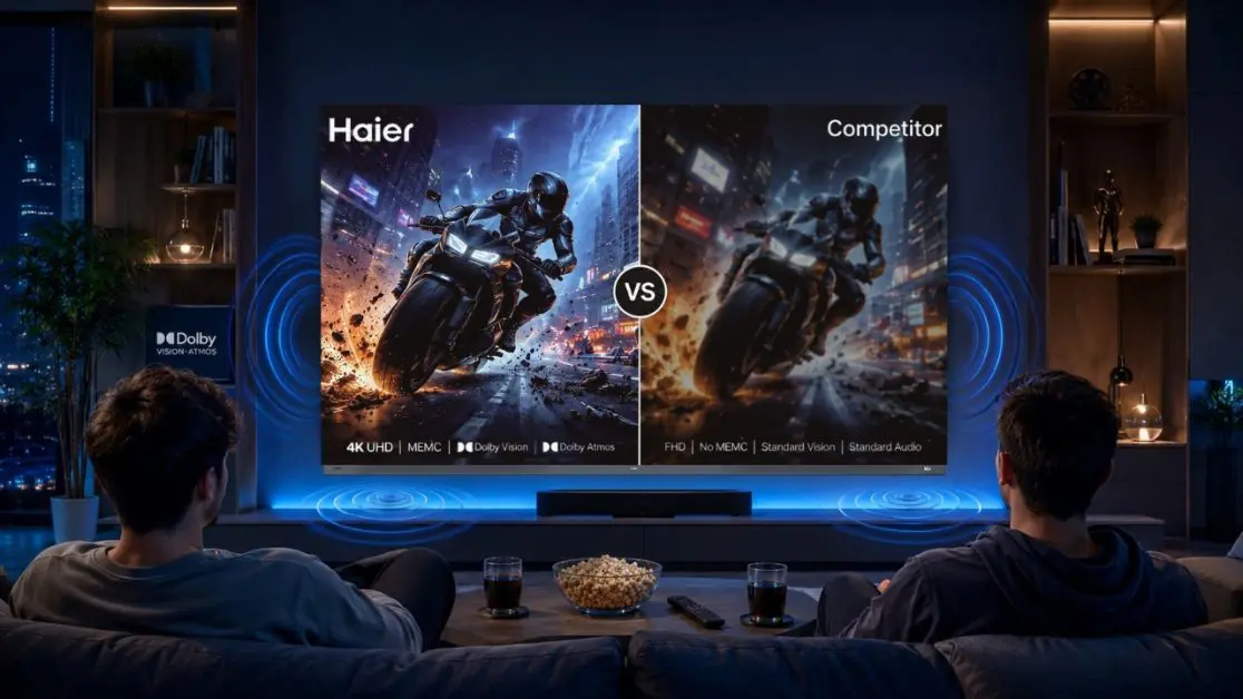 Haier vs Competitors in Large Screen Category