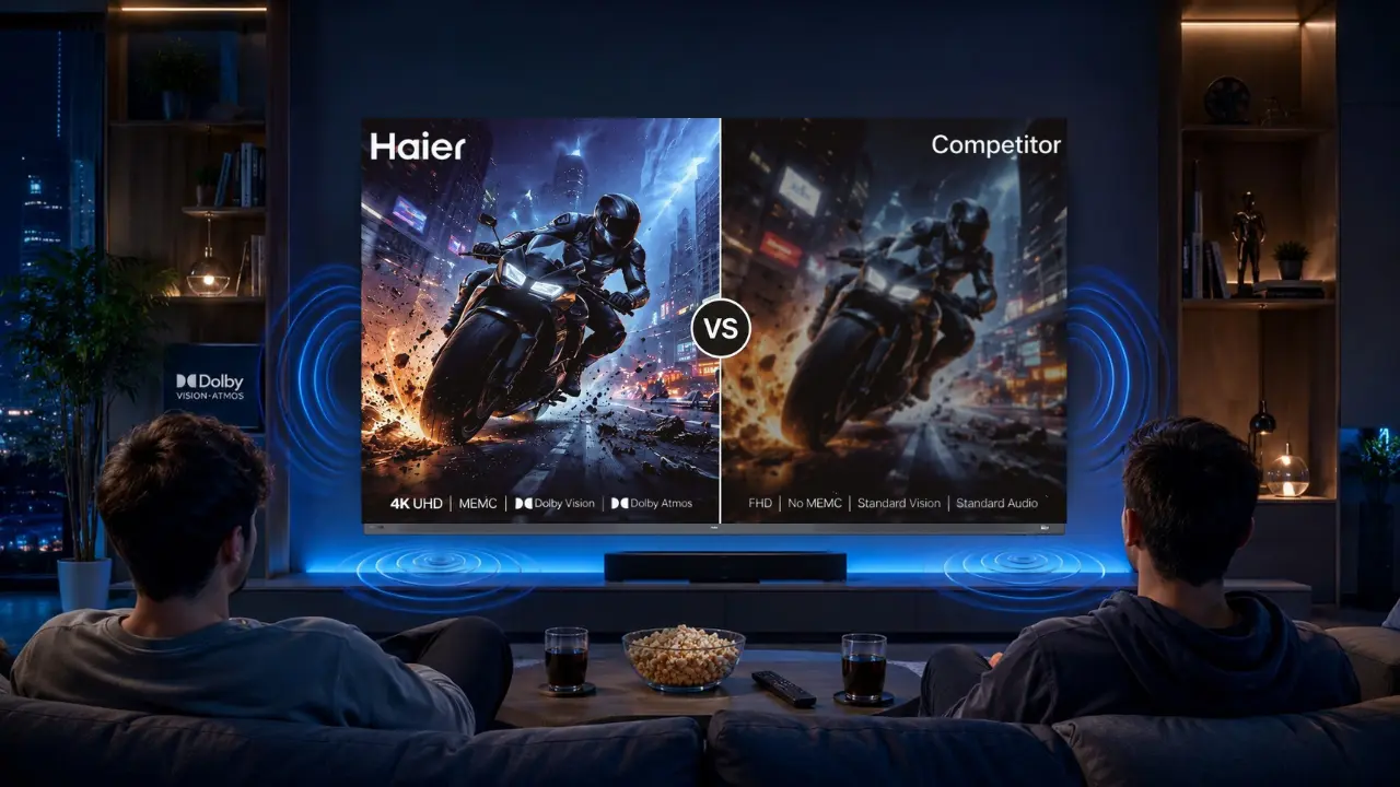 Haier vs Competitors in Large Screen Category