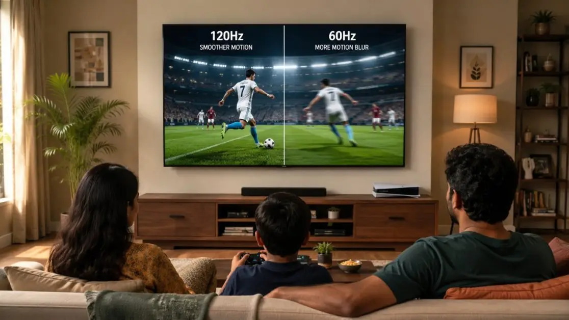 Know your TVs refresh rate
