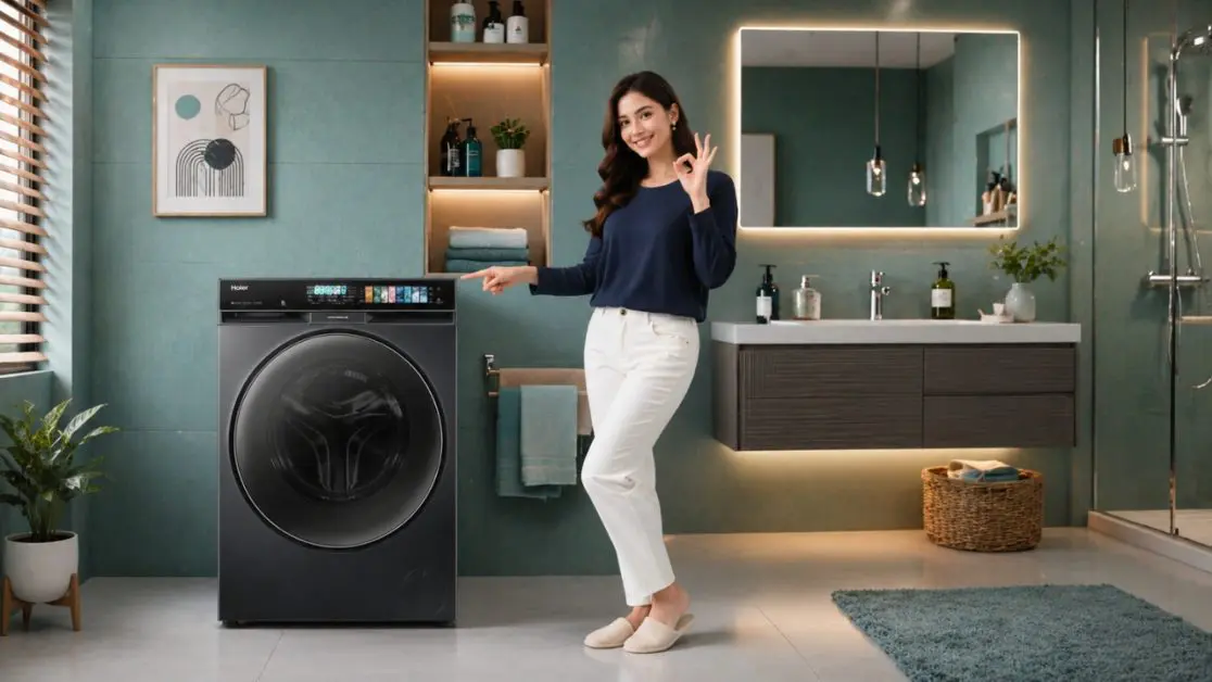 Smart washing machine with advanced display panels