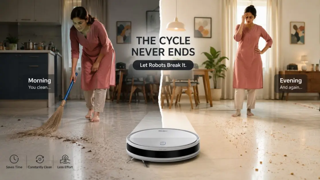 Cleaning your home with robot vacuum cleaner