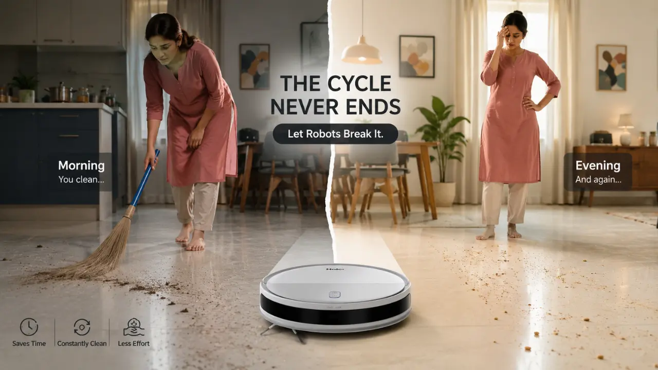 Cleaning your home with robot vacuum cleaner