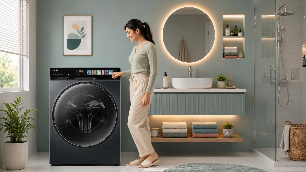 Colour Touch Screen in Modern Washing Machines