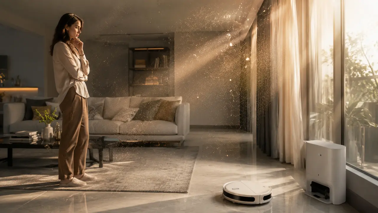 Dust Keeps Coming Back Even After Robot Vacuum Cleaner Mopping
