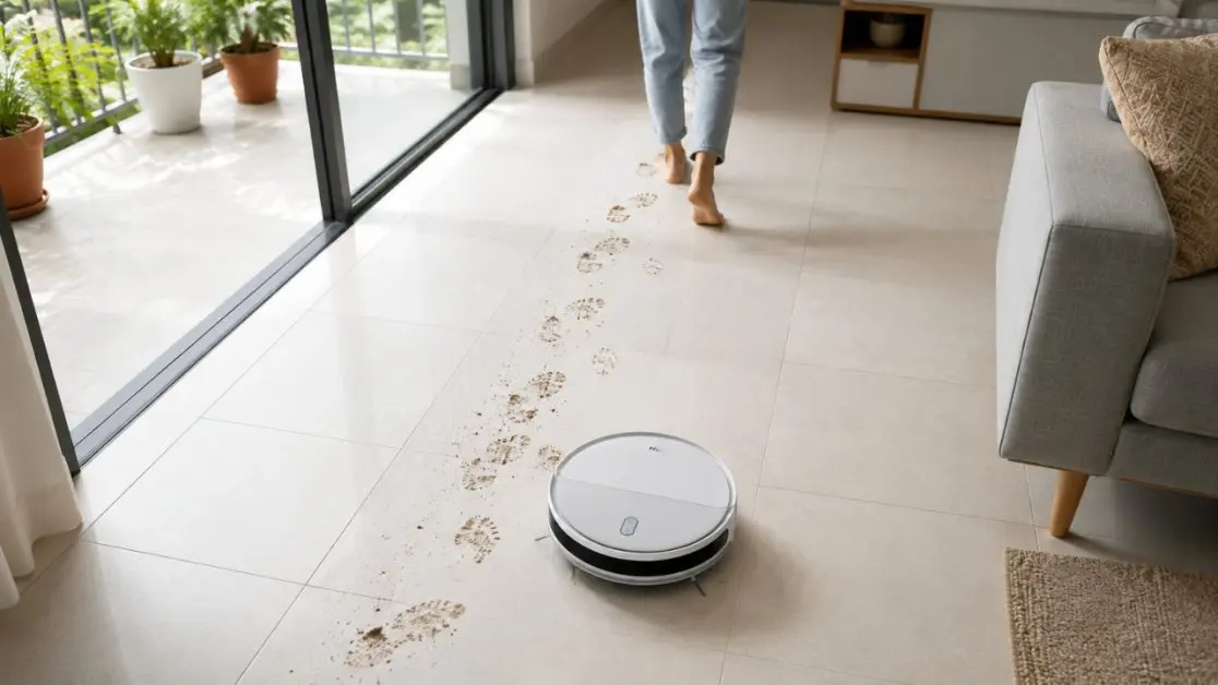 Robot Vacuum Clean Dust Build Up easily