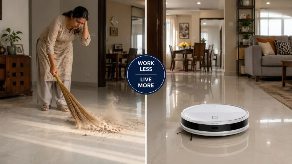 Robot Vacuum Cleaner saves cleaning time