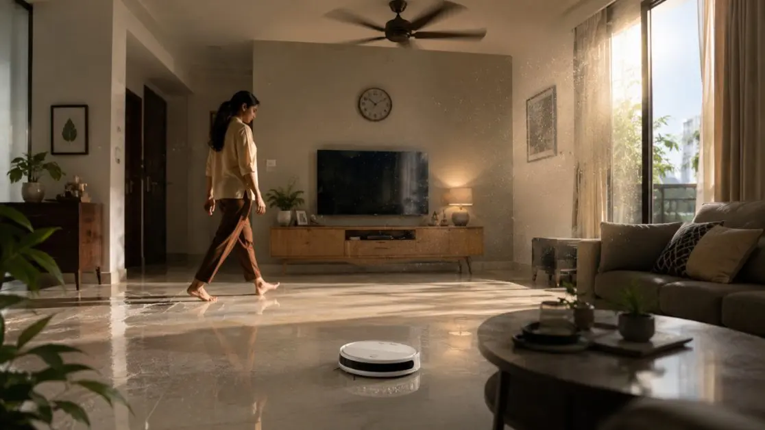 Robot Vacuum Cleaner with mopping and cleaning features