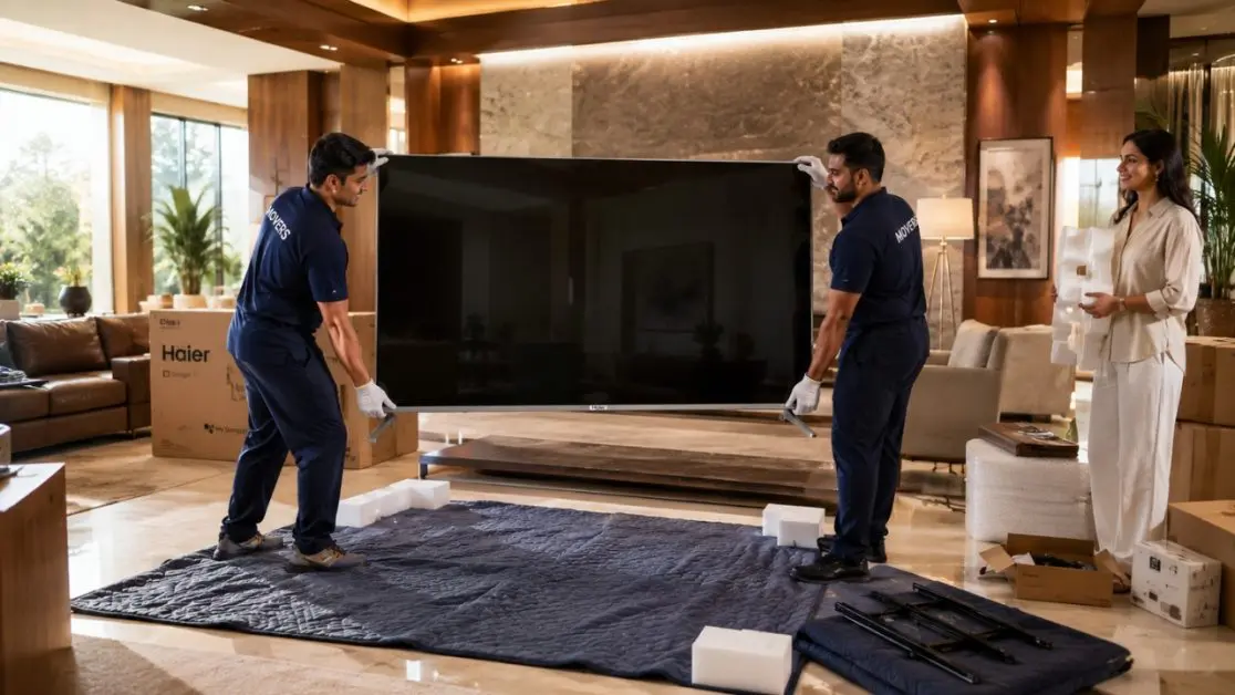 Safely Move a Large Smart TV