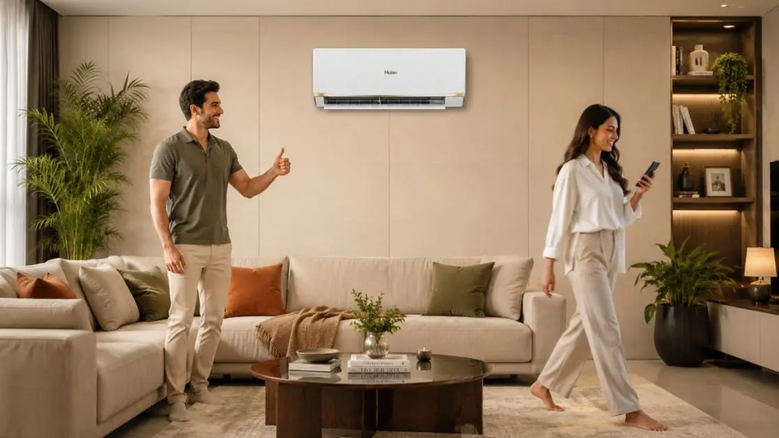 Vibration check for air conditioner