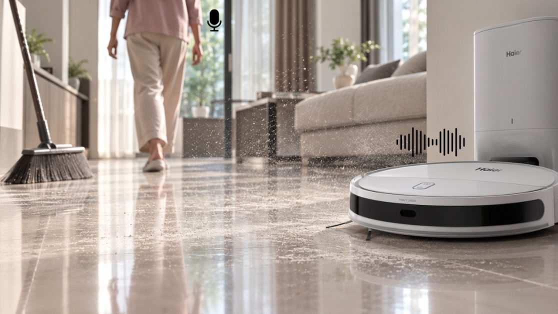 Voice Commands in Robot Vacuum Cleaner Make Cleaning Effortless