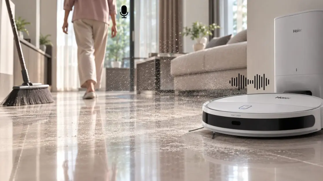Voice Commands in Robot Vacuum Cleaner Make Cleaning Effortless