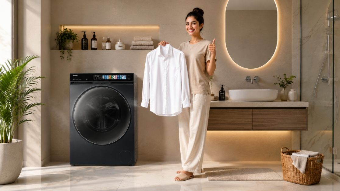Wash your clothes in washing machine
