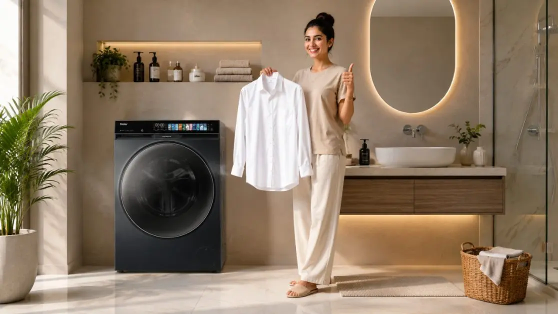 Wash your clothes in washing machine