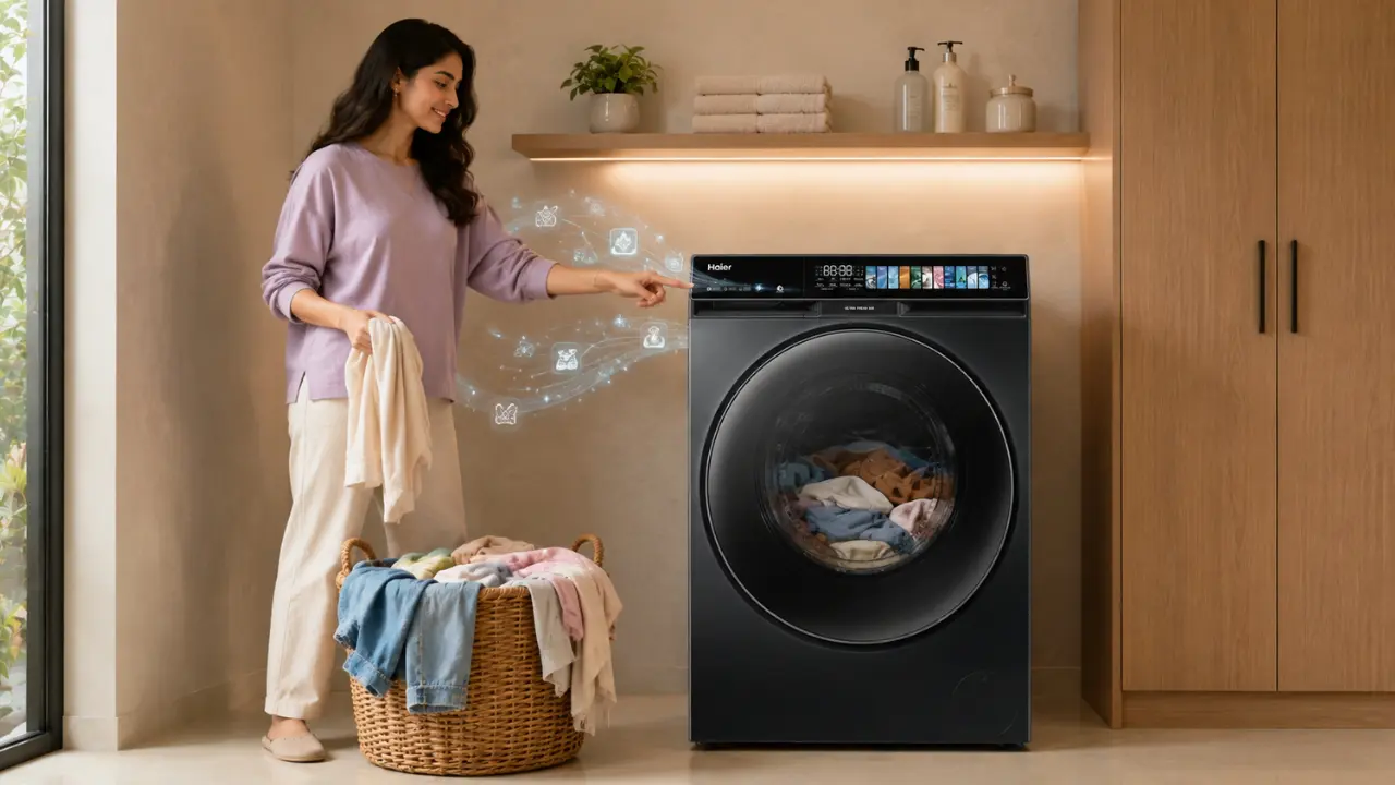 AI Optimises Every Wash in washing machine