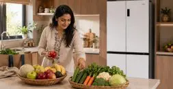 Fruits and Vegetables in refrigerator