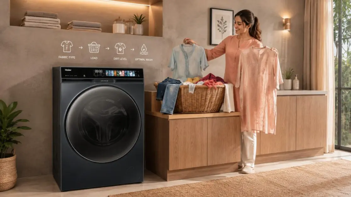 Intelligent Wash Cycles Protect Clothes in washing machine