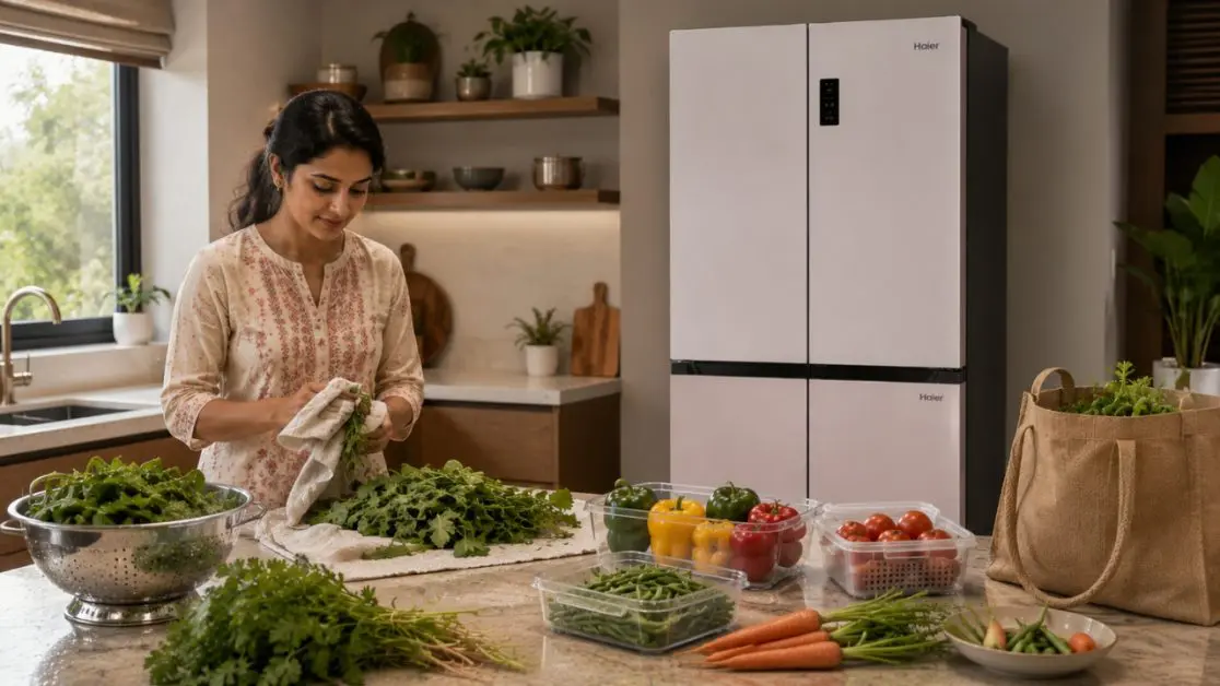Keep dry vegetables inside refrigerator