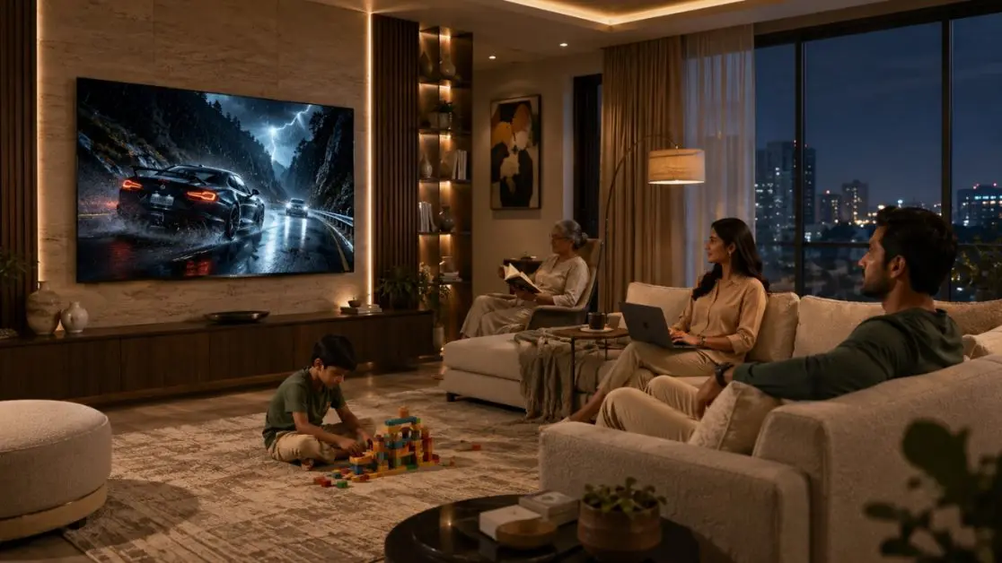 Multi-Purpose Living Rooms with perfect TV