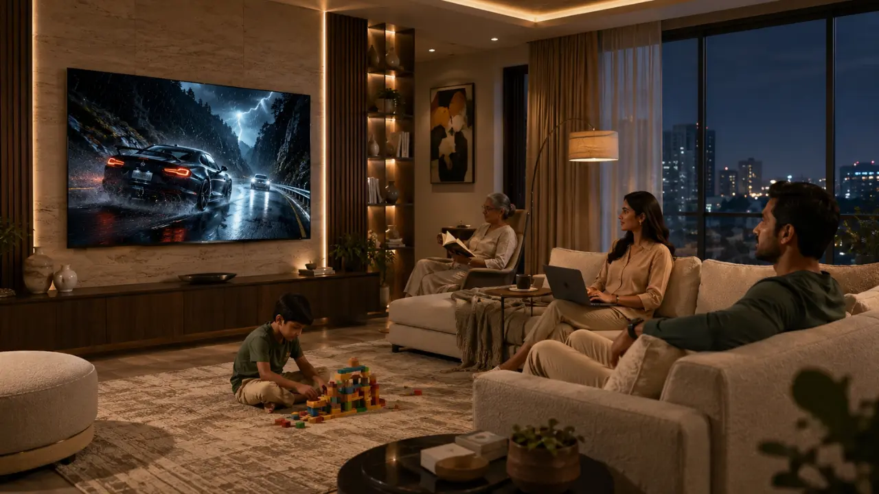 Multi-Purpose Living Rooms with perfect TV