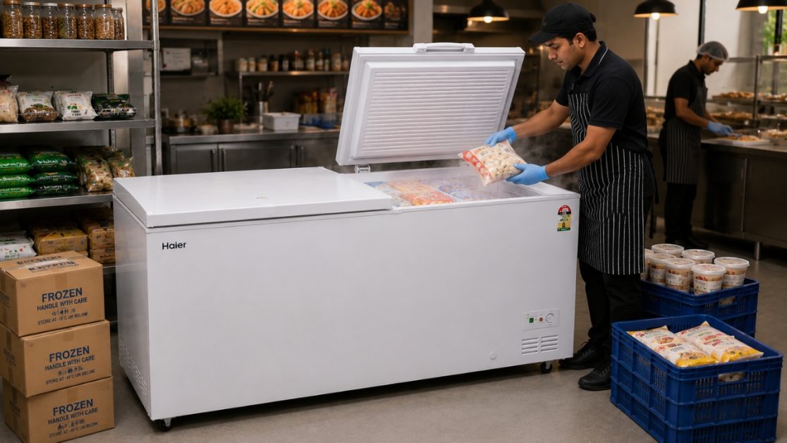 Quick Cooling in Commercial deep freezer