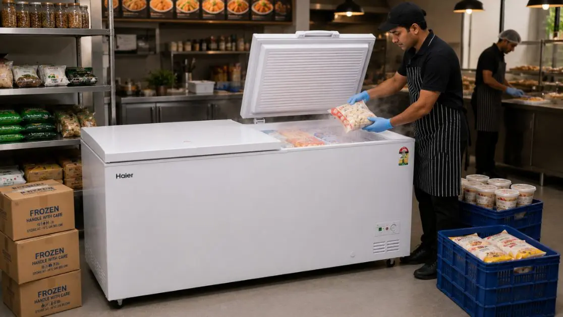 Quick Cooling in Commercial deep freezer