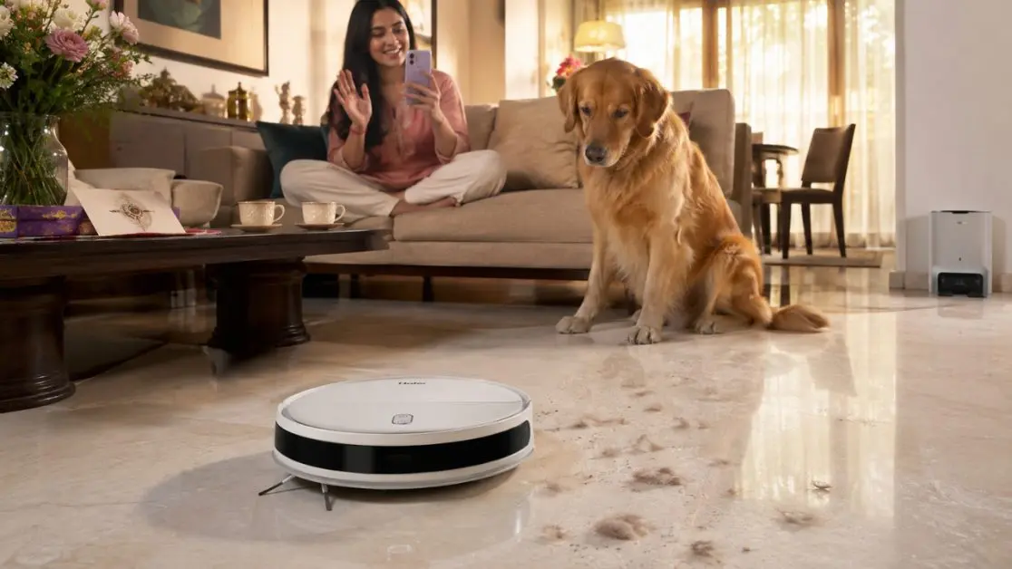 Robot Vacuum perfect for pet hair cleaning