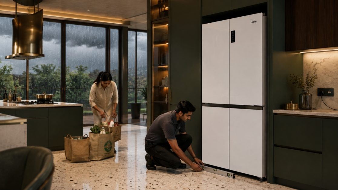 Start by cleaning refrigerator area