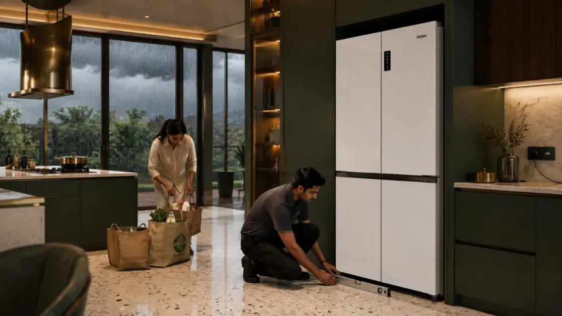 Start by cleaning refrigerator area