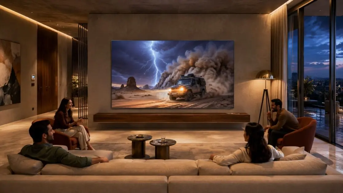 Start by placing your TV