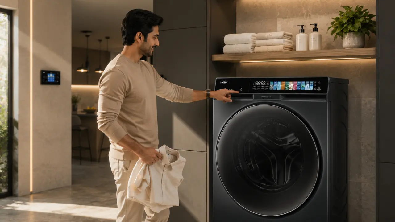 Touch Screen washing machine for Smart Homes