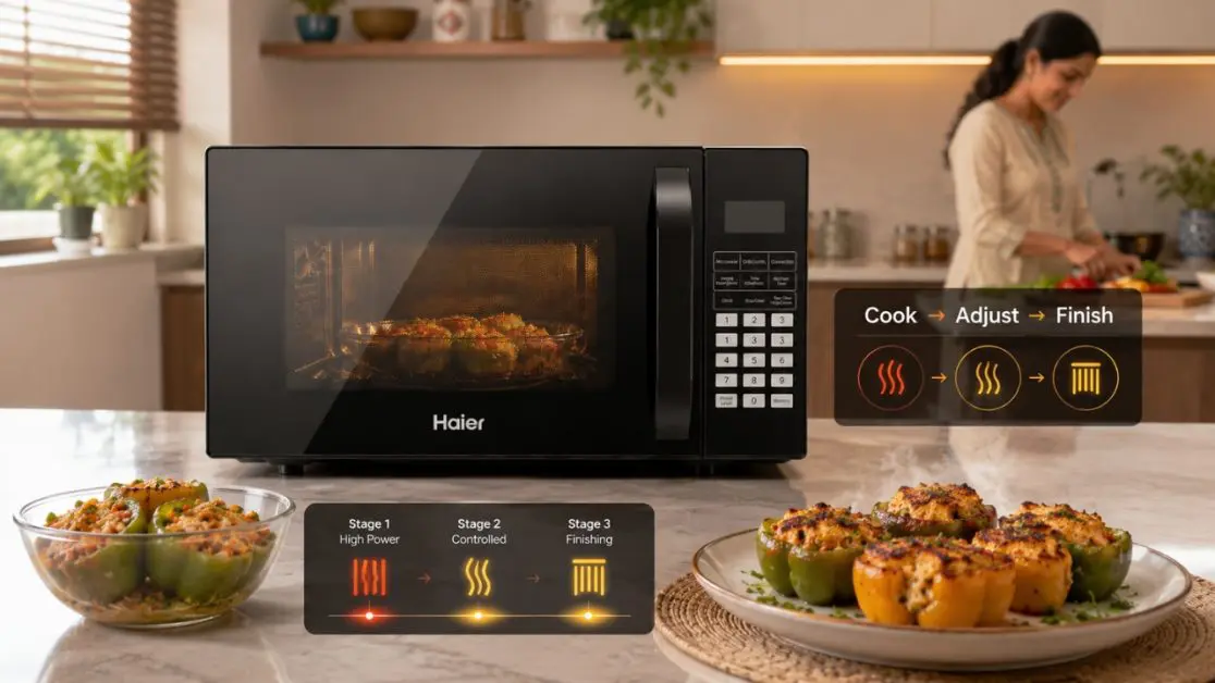 Understand Multi-Stage Cooking in microwave