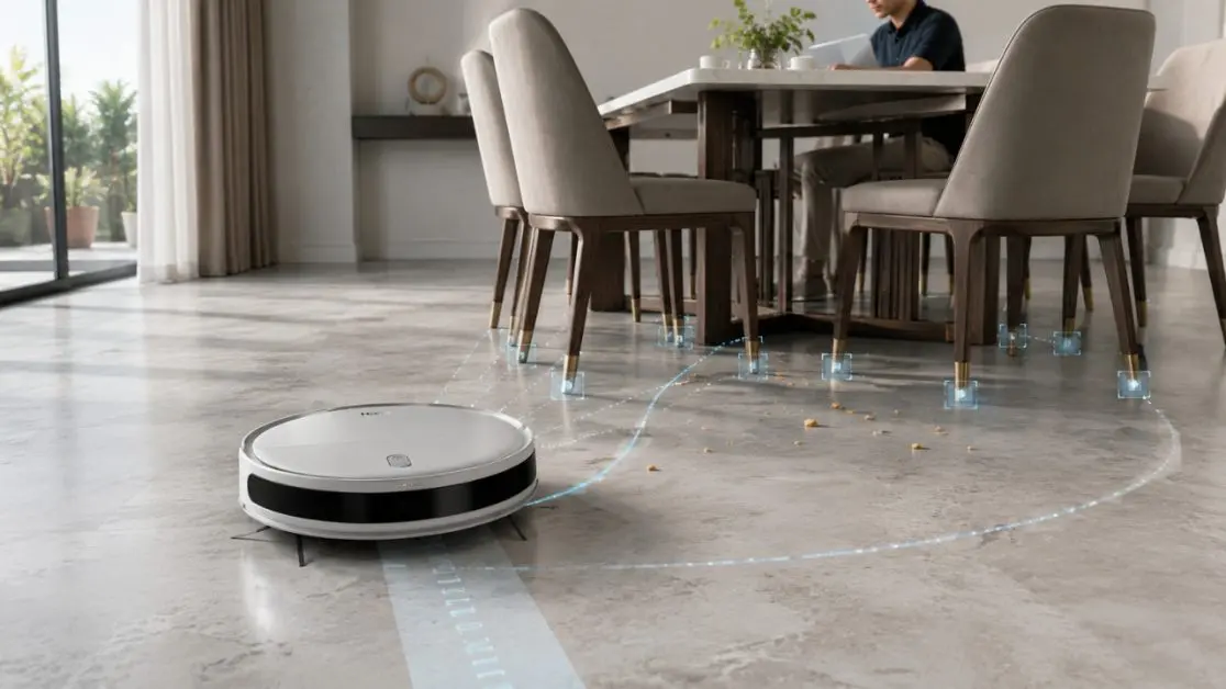 Understanding the Room with Robot Vacuum Cleaner