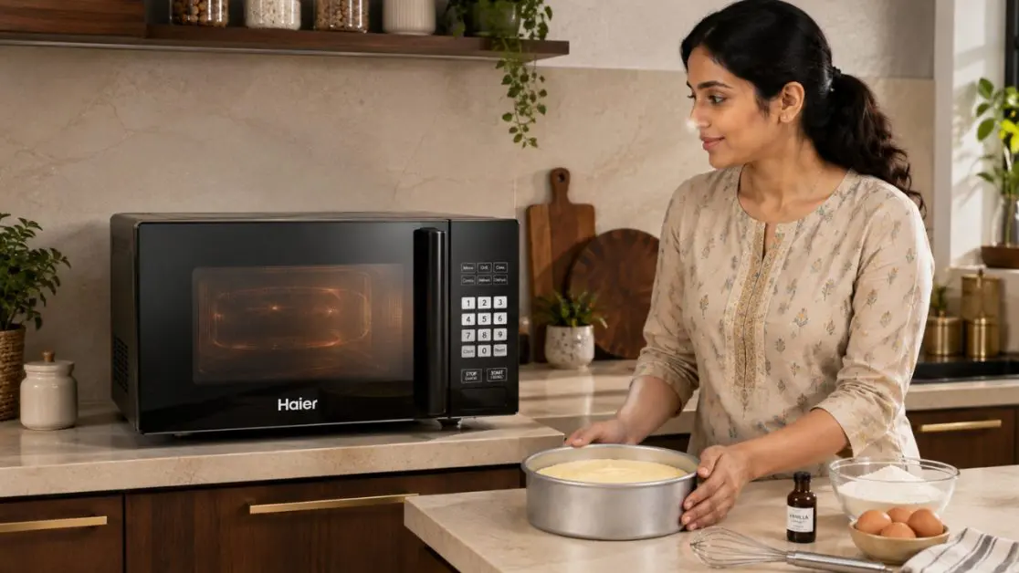 Use Preheat Function in microwave for baking