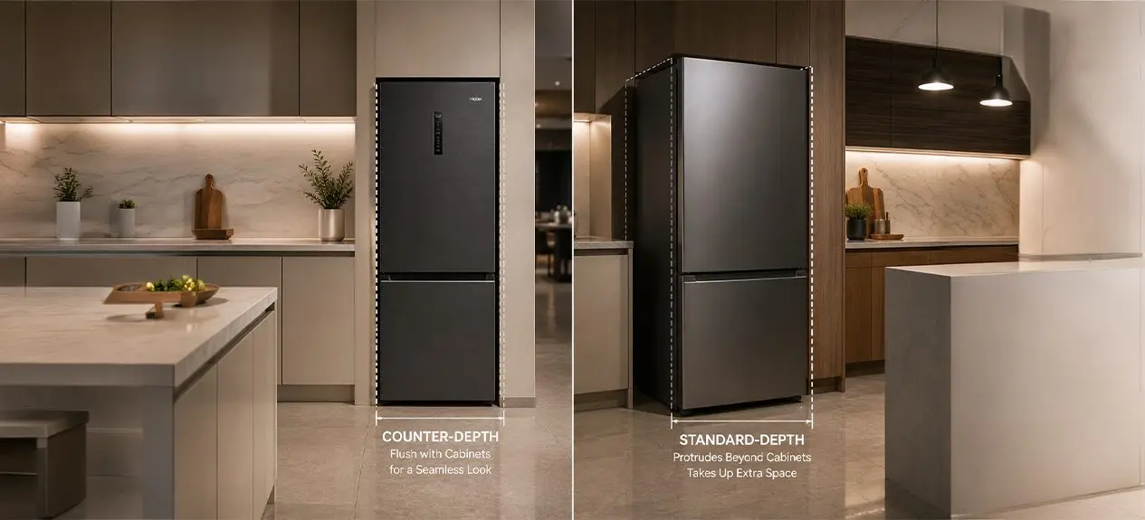 Counter-Depth vs Standard-Depth Refrigerators: Which One Is Right for Your Kitchen?