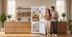 Which Refrigerator Features Are Actually Worth Paying For? Are you looking to buy a refrigerator but don’t know the features that are actually worth paying for? Buying a refrigerator today can be overwhelming because modern refrigerators come with a load of features that promise greater convenience and efficiency. But not every feature is equally important for every household. Some features can help increase food preservation and reduce electricity consumption. Whereas some features are just a lifestyle upgrade. If you are looking to buy a refrigerator, this is a guide for you to help you decide on the features you should look for. Refrigerator Features That Are Worth Paying For A modern refrigerator should have inverter technology, which saves power, along with convertible storage to match your needs. It also should have better cooling technology to make sure every shelf receives ample cooling, and it should have adequate storage for your fruits and vegetables. 1. Inverter Technology Inverter compressors don’t switch on and off like the regular compressors. Here are some benefits of an Inverter Technology refrigerator: It helps to lower the electricity consumption It provides more consistent cooling It is generally quieter and doesn’t make much noise It helps in preserving your food better It has a longer compressor life. 2. Convertible Storage A convertible refrigerator allows selected compartments to switch between different cooling modes depending on your storage requirements. Here are some of the benefits of convertible storage: It gives you more usable storage when it is needed. It helps in better food organization and storage. It can adapt to seasonal grocery needs. It reduces the need for a larger refrigerator. Haier refrigerators come with 14-in-1 convertible modes to make your everyday storage much easier. 3. Multi Air Flow Cooling Multi air flow cooling, like Haier's Magic Cooling Technology, helps in preserving the food better and gives adequate cooling to every shelf. Here are some of its key advantages: It keeps your food fresher for longer. It ensures that you have faster cooling once the door is opened. It provides consistent airflow on every shelf. 4. Built-in Deodoriser Technology Unpleasant smells in a refrigerator can be bothersome, especially when different types of food are stored together. Many modern refrigerators now come with built-in deodorisers like Haier's Deo Fresh Technology, which helps minimise odours and maintain a fresher environment inside the refrigerator. This also : Helps reduce unpleasant odours inside the refrigerator. Keep the refrigerator smelling fresh. Helps maintain the freshness of stored food. Reduces the mixing of food odours. Want to keep your refrigerator odour-free while maintaining food hygiene? Read more: How H-Deo Fresh Keeps Your Food Hygienic 5. Bigger Vegetable and Fruit Storage You should look for refrigerators that have a bigger vegetable box and fruit box so that they stay fresh and don’t get squished. Here are the benefits of them: It helps your veggies stay fresh. It prevents your fruits from becoming soggy. It provides humidity-controlled storage. 6. Toughened Glass Shelves If you've ever struggled to fit a large pressure cooker or heavy casserole inside your refrigerator, toughened glass shelves are worth paying for, with advantages like: They have a higher storage weight capacity. They are more durable. They are easier to clean. They provide you with improved flexibility. 7. Stabilizer Free Fridges As we all know, voltage fluctuations are very common in India. So you should look for stabilizer-free fridges that can function without a stabilizer and don’t get damaged because of the voltage fluctuations. We at Haier offer stabilizer-free refrigerators like the Haier 355L 2 Star Inox Steel Bottom Mount Refrigerator. Want to understand how stabilizer-free technology helps protect your refrigerator from power fluctuations? Read More: Stabilizer-Free Operation – Protection from Voltage Fluctuations What Features Matter More for Different Families? Here are some of the features you should prioritize more, depending on your family size, while buying a refrigerator: Family Type Features to Prioritize Small Families Inverter technology, energy efficiency, compact storage Medium Families Convertible refrigerator, inverter compressor, spacious vegetable storage Large Families Convertible modes, larger capacity, multi-air flow cooling, inverter technology Weekly Grocery Shoppers Convertible storage, large vegetable boxes, organised interiors Tips Before You Buy Fridge Online When you buy a fridge online, you should not only focus on the price or capacity, but also check the following: Energy rating. Inverter compressor technology. Convertible storage options. Cooling features. Warranty coverage. Product dimensions to ensure it fits your kitchen. Why Choose Haier Refrigerators? Our refrigerators are built to suit your family's needs. Haier combines many of these practical features in one refrigerator, including Double Door Refrigerators Triple Door Refrigerators 14 in 1 Convertible Modes 83% Convertible Fridge Space Magic Cooling Dedicated Freezer space Triple Inverter and Dual Fan Technology Jumbo Ice Maker 2x Bigger Vegetable Box Smart Connectivity and Food Management 10 Year Compressor Warranty 10 Year Compressor Warranty Conclusion The features worth paying for in a refrigerator can vary according to your needs. You should however look for refrigerators that have inverter technology and convertible storage as this will reduce your bills and give you more flexibility. Multi air flow cooling also helps to keep your food fresh for longer. Haier refrigerators incorporate technologies like magic cooling technology and dual inverter technology that cut down on electricity bills and ensure that your groceries and dairy items are preserved. FAQs 1. Is a convertible refrigerator good or bad - is it worth it? A convertible refrigerator is good as it provides you with greater flexibility to modify your storage according to the different seasons. It is worth it in India, where we have a lot of different seasons. 2. What is an inverter compressor, and how is it different from a normal one? An inverter compressor doesn’t turn on and off like the regular ones. It adjusts its speed to match the cooling demand. 3. Is an inverter refrigerator worth the extra cost? Yes, the inverter refrigerator is worth the extra cost. It is a better cooling refrigerator and you can recover the extra cost with lower electricity bills. 4. What is digital inverter technology in a refrigerator? A digital inverter technology is a variable speed compressor system. It varies its speed based on how much cooling you want. It doesn’t go on and off completely. 5. Which refrigerator features are actually worth paying for? The refrigerator features that are actually worth paying for are: Inverter Technology Convertible Storage Multi-Air Flow Cooling Bigger Vegetable and Fruit Storage Toughened Glass Shelves Stabilizer Free