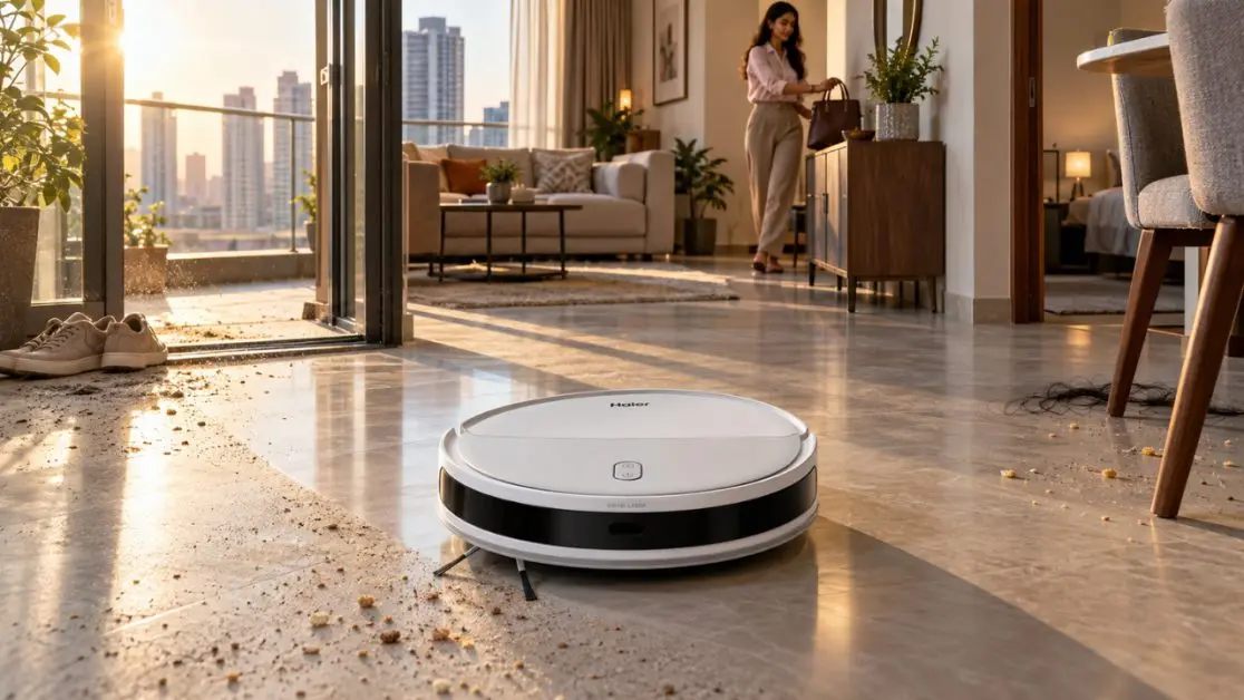 Automated cleaning with robot vacuum cleaner