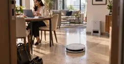 Busy professionals keep their homes clean with robot vacuum