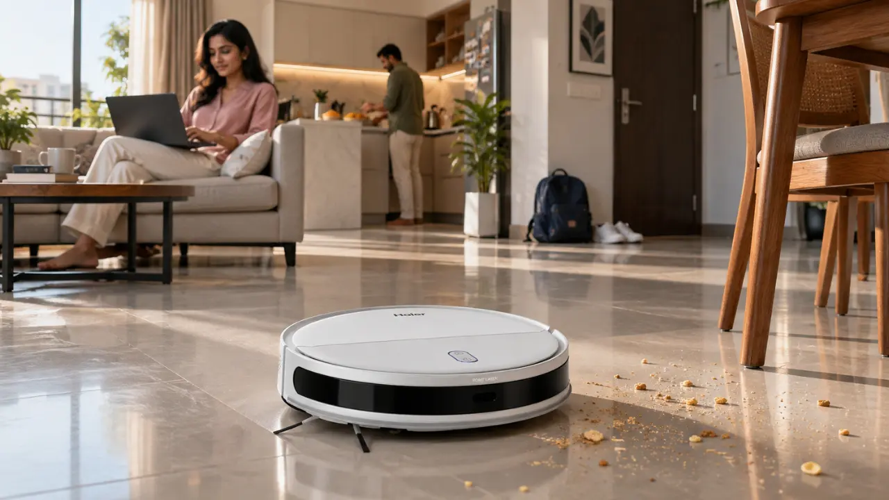 Daily Cleaning with Robot Vacuum Cleaner
