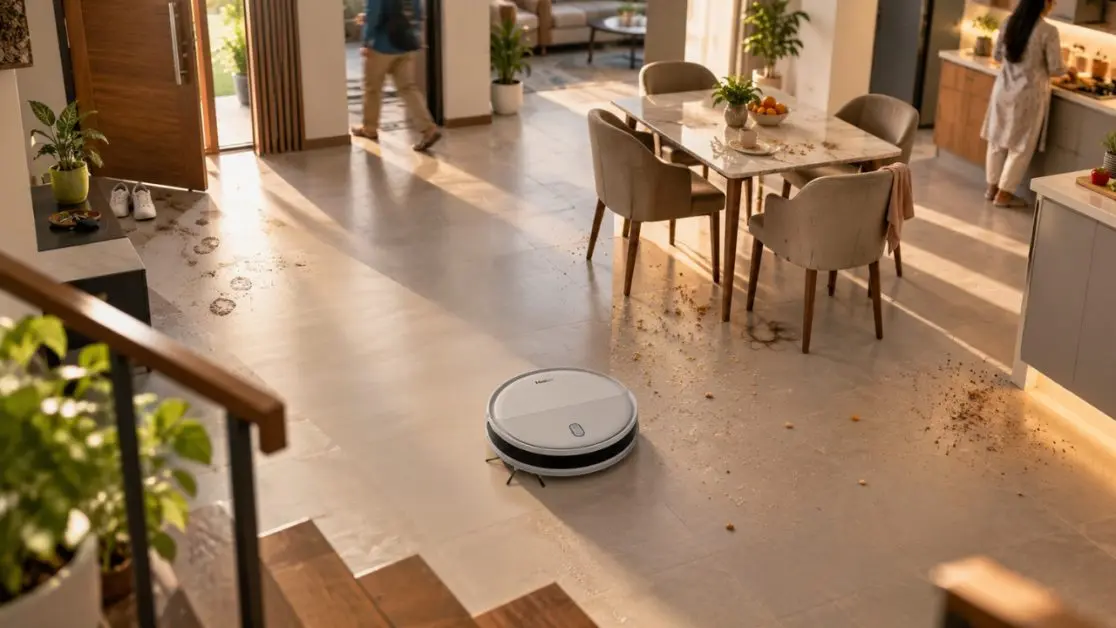 Get your floor clean with robot vacuum cleaner