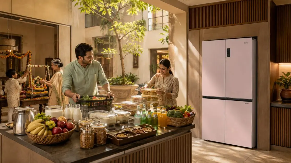 Haier Lumiere Refrigerator Fits Into Festive Food Storage