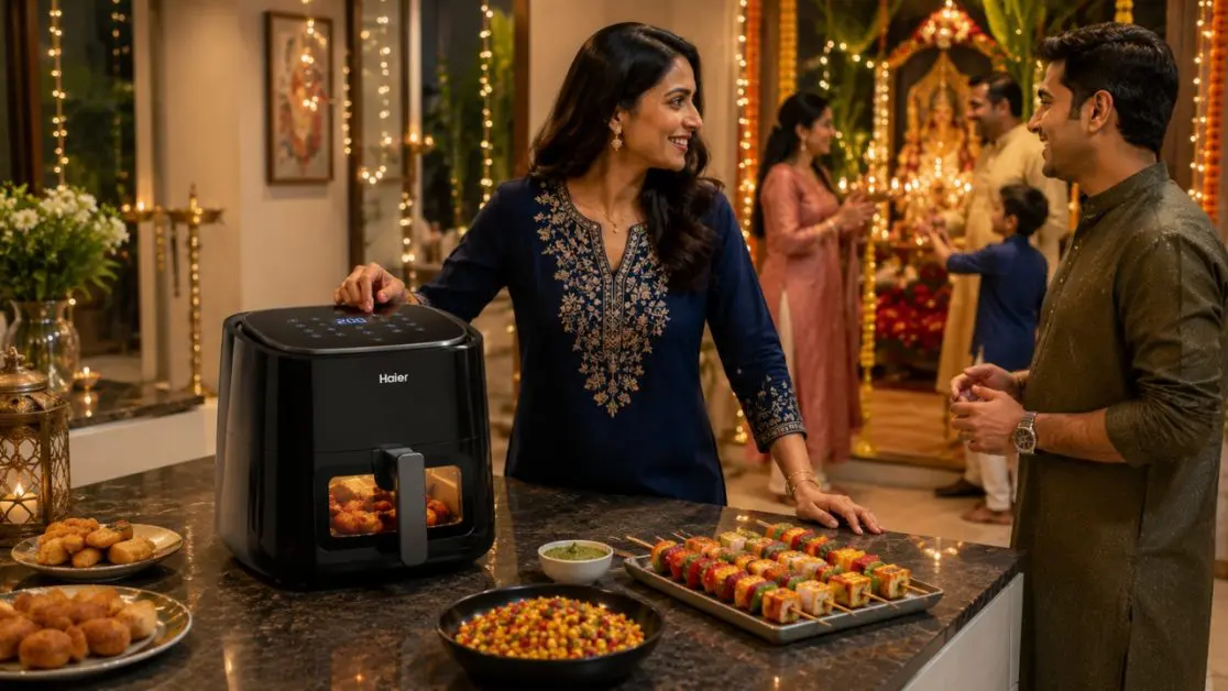 Make Crispy Pakoda-Style Bites in air fryer this janmashtami